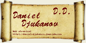 Daniel Đukanov vizit kartica